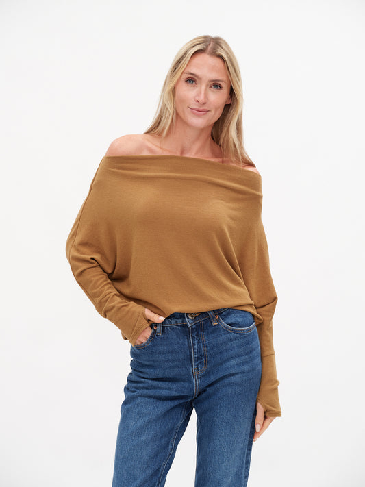 the anywhere top [amber gold]