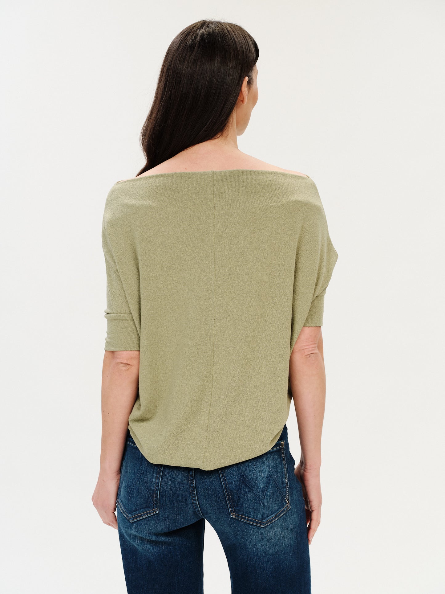 the short sleeve anywhere top [olive oil]