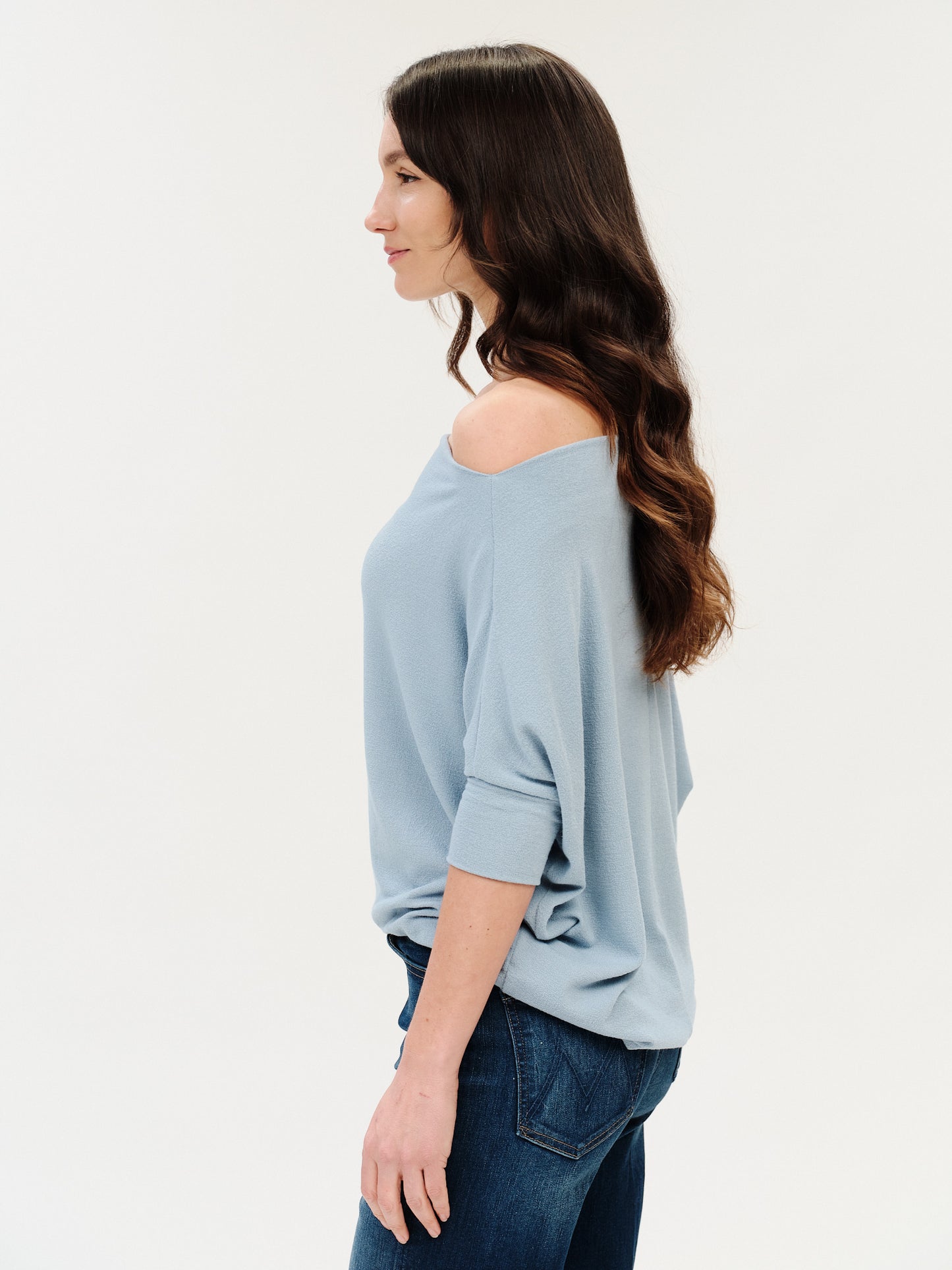 the short sleeve anywhere top [starlight blue]