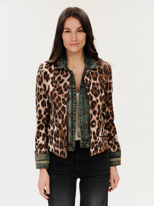 clarissa *made in italy* blazer [vintage leopard]