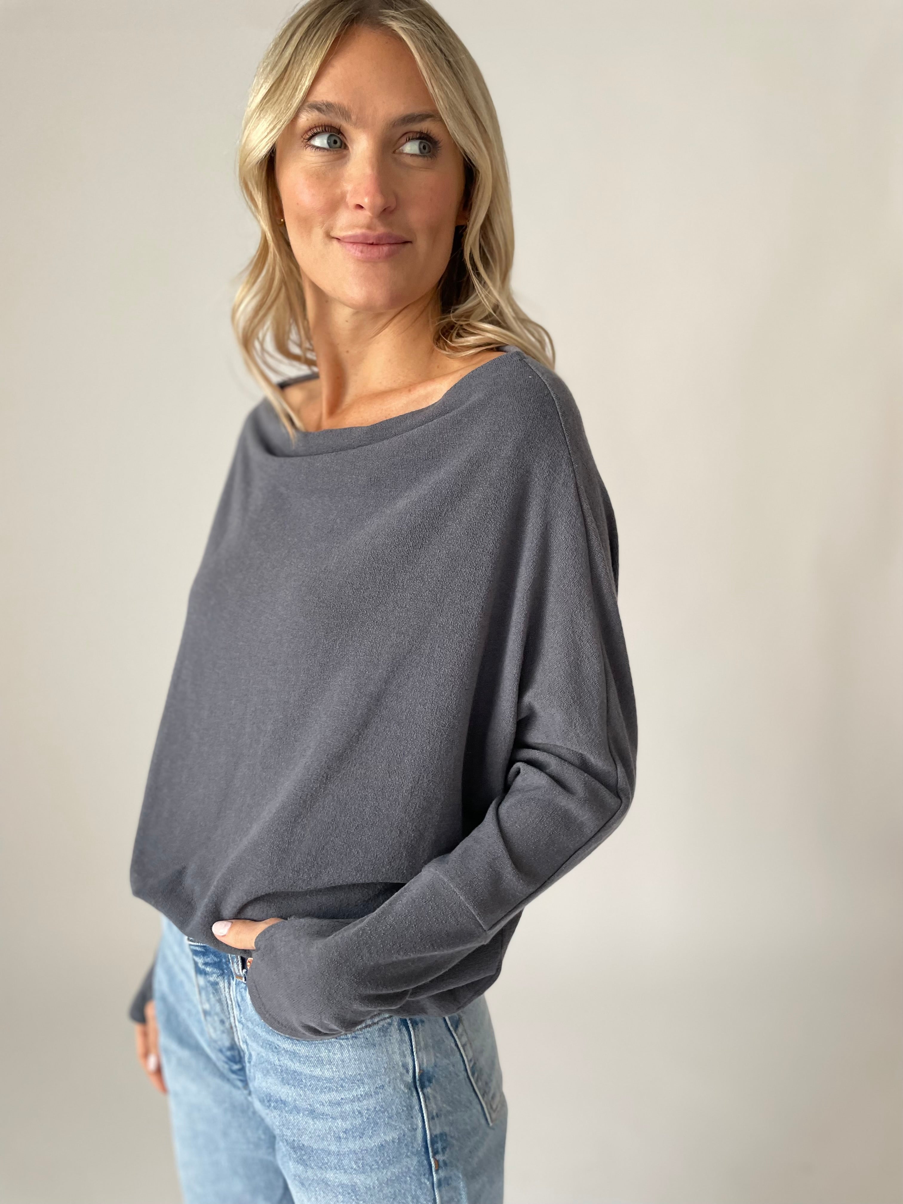 the anywhere top [woodland grey]