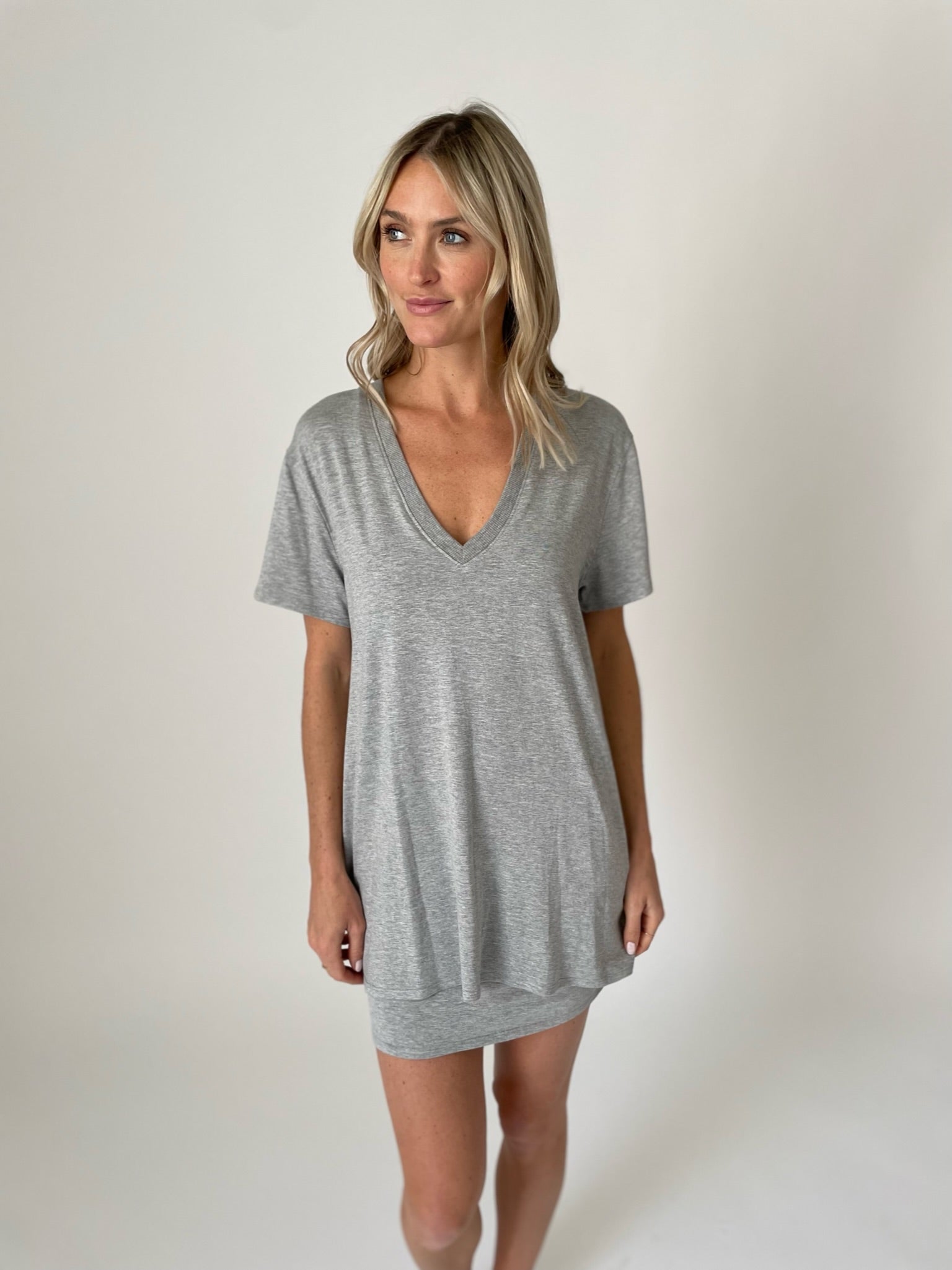 brooke dress [heather grey]