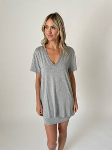 brooke dress [heather grey]