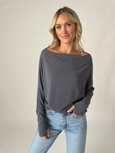 the anywhere top [woodland grey]