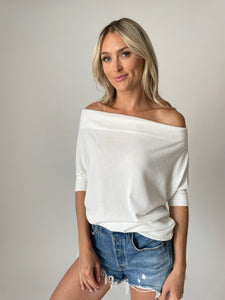 the short sleeve anywhere top [ivory]