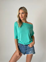Load image into Gallery viewer, the short sleeve anywhere top [island green]
