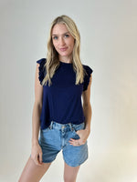 Load image into Gallery viewer, alice top [navy]
