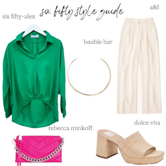 alex blouse [fern green]