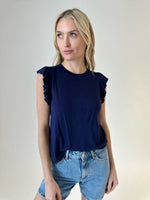 Load image into Gallery viewer, alice top [navy]
