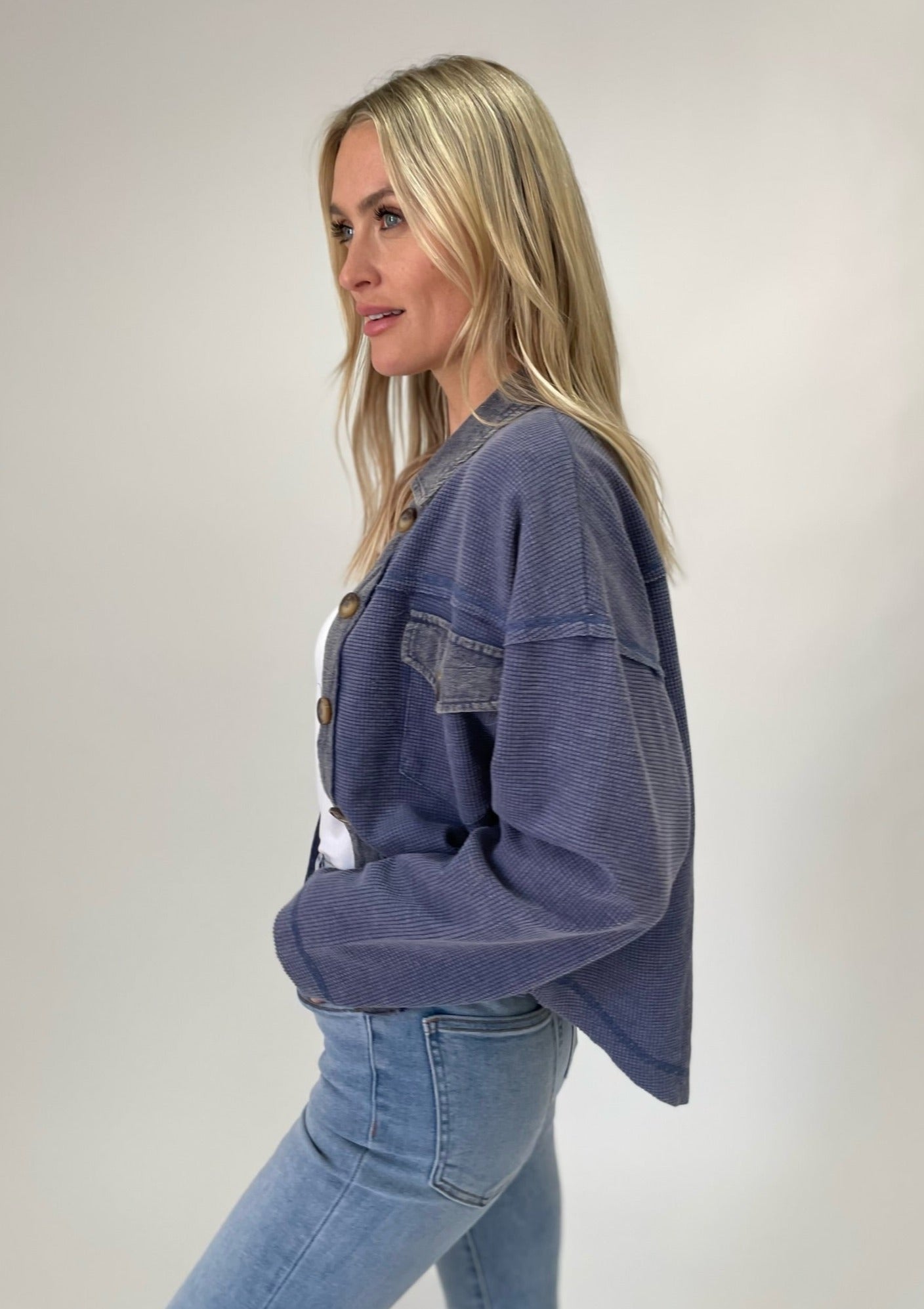 casey shacket [denim]