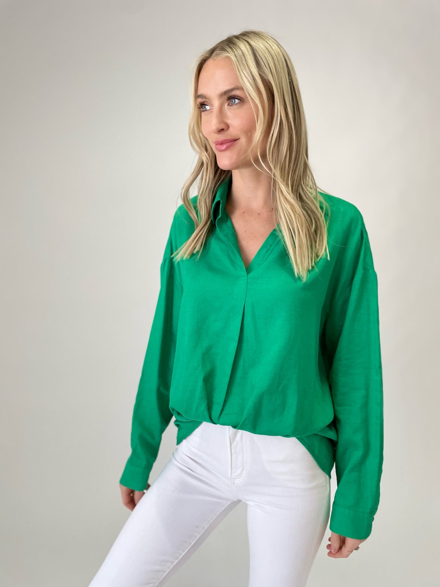 alex blouse [fern green]